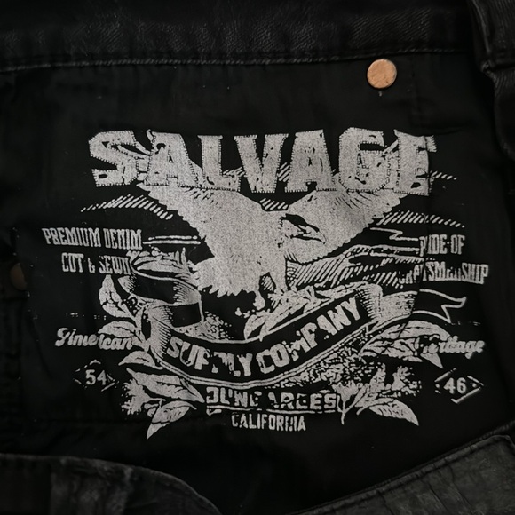 32x32 Salvage Riot Taper Athletic Fit Jeans - Picture 5 of 8